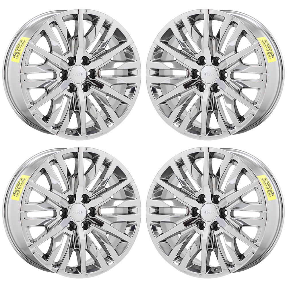 22" Cadillac Escalade Bright Chrome wheels rims OEM set 5921 EXCHANGE
